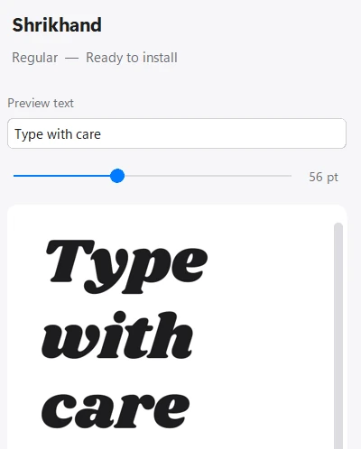 FontDrop font preview in light mode