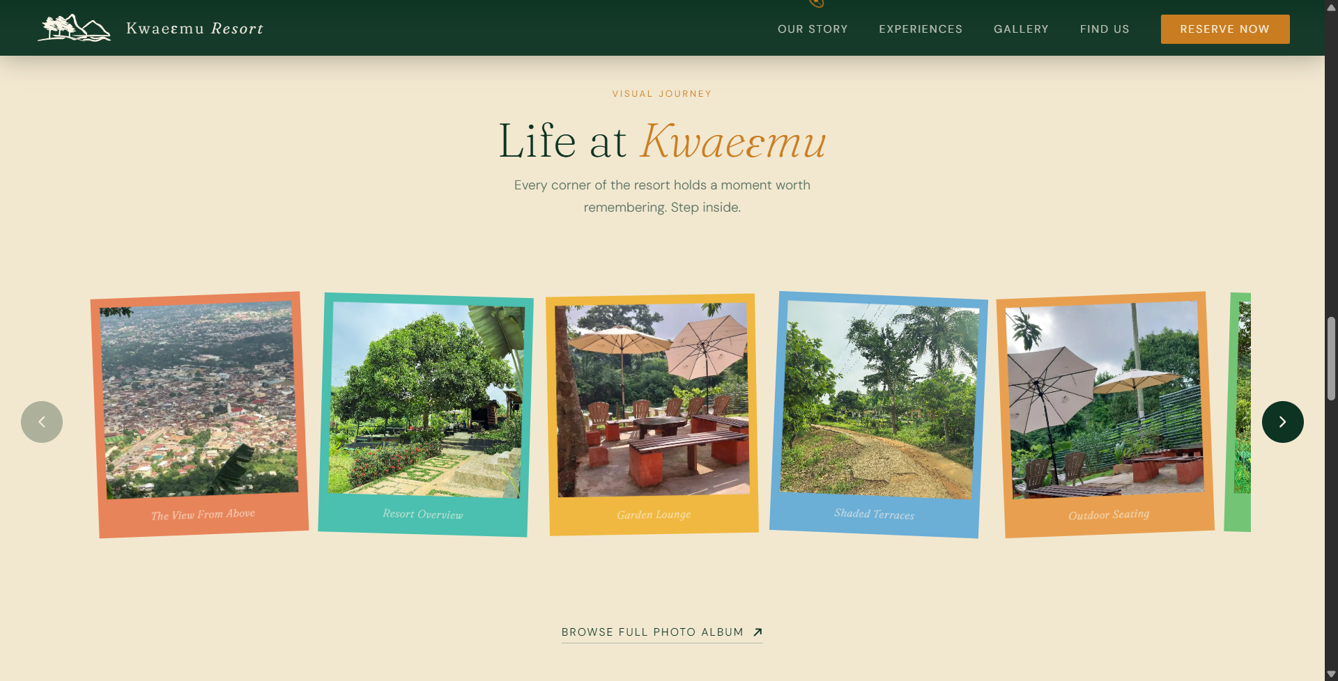Kwaeɛmu Resort — Gallery section